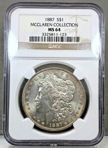 1887N AJ 1h K NGC MS64 ~ }N[ERNV