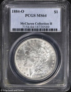 1884-O 1h K PCGS MS 64 | }N[ERNV II UNC BU