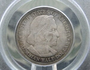 1893年記念 *コロンビア万博* ハーフドル 50セント PCGS MS63 #881 OGH オールドグリーン