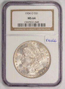 1904-O 1�h�������K����� - ���C�g�I���W�i���g�[�j���O - NGC MS 64 - SKU-X4066