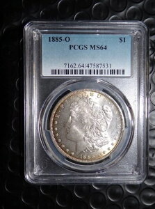 1885-O K 90%  O[h PCGS MS64 - 킸ȉ̕ϐF