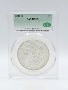 1901-O 1�h�������K����� CAC MS63 �j���[�I�[�����Y������