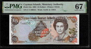 PC} 25h 2003 PMG 67 EPQ UNC sbN#31a GUxX2