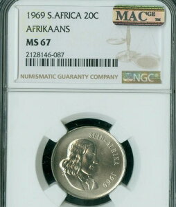 1969N AtJ AtJ[X 20Zg NGC MS67 MAC ō 21,052 Vi