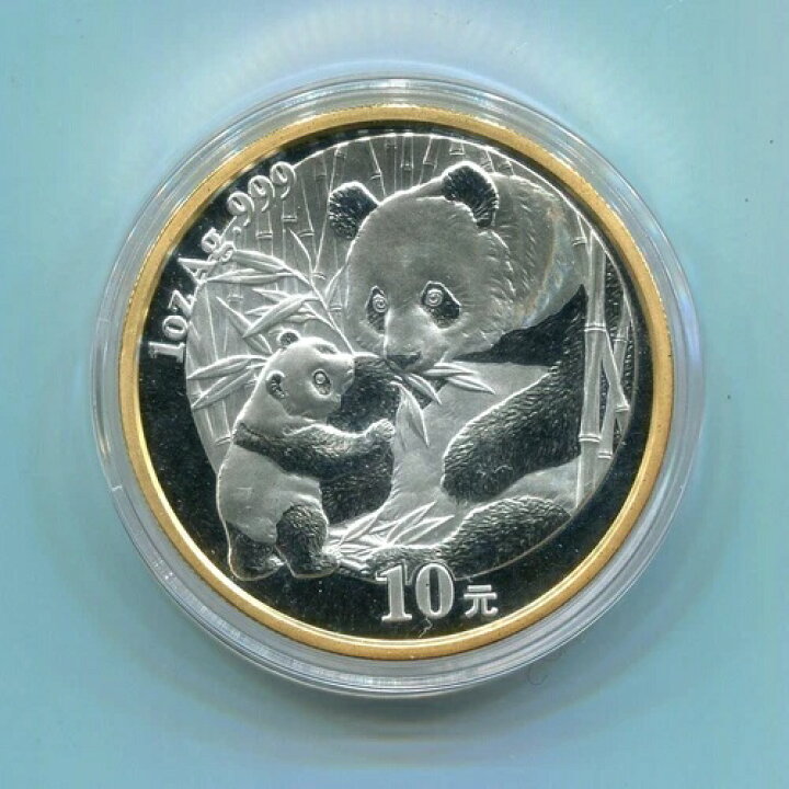 楽天市場】中国 2005年 1オンス 銀貨 パンダコイン - 北京貨幣博覧会 