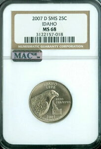 2007 D AC_z NH[^[ NGC MS68 SMS PQ 2ND FINEST REGISTRY MAC SPOTLESS *
