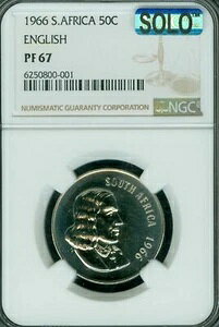 1966�N ��A�t���J �p�� 50�Z���g NGC PF67 MAC SOLO FINEST MAC SPOTLESS *