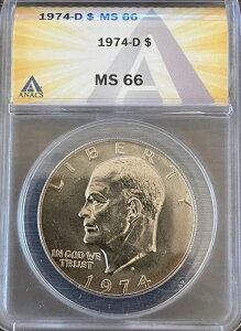 1974 D ANACS MS66 MS-66 - AC[n[ IKE h - 1 hčRC
