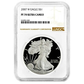2007-W プルーフ アメリカン シルバー イーグル NGC PF70 UC