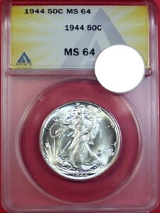 1944-P �E�H�[�L���O�E���o�e�B �n�[�t�_���[ ANACS MS64