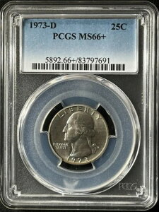 1973-D 25�Z���g ���V���g�� �N�H�[�^�[�h�� PCGS MS66+ 83797691