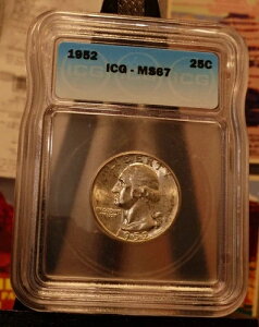 1952�N-p �󏭃W���[�W�E���V���g�� �N�H�[�^�[ �O���[�h MS 67 ICG ���X�g $140.00