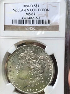 1884-O [K NGC MS 62 }N[RNV
