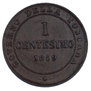 1859N C^ÃgXJ[i 1 CentesimoAUNC  C# 81