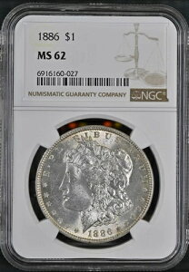 1886NK݁iNGC MS62j$1 čǃtBftBA MS-62