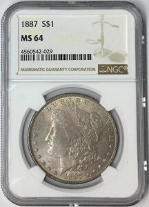 1887N 1h K NGC MS64 g[ #