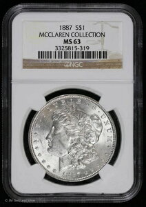 1887-P 1h K NGC MS 63 | }N[ERNV  UNC
