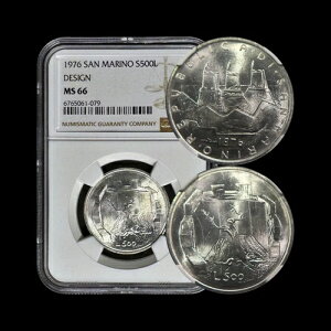 T}mB1976NA500A - NGC MS66 - ƑAI[u̖؁A