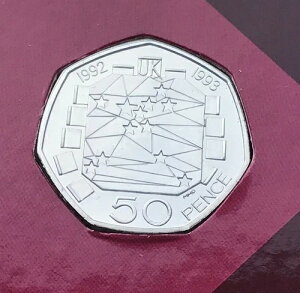 Simply Coins~ 1993 1992 EEC �f���A�����t 50�y���X�R�C�� �u�����A���g ������ BU