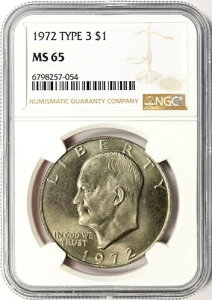 1972年 タイプ3 アイゼンハワードル 1ドル NGC MS65