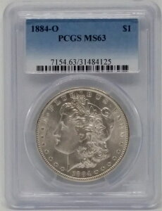 1884-O �����K����� 1�h�� - PCGS MS63 �O���[�h