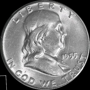 1955N AJ tN n[th 50Zg 90% UNC (MS)