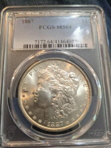 1887N K PCGS MS64  ꕔF򂹂 z_[ɂЂъꂠ