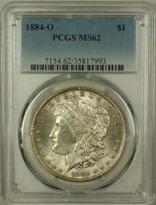 1884-O モルガン銀貨 1ドル硬貨 PCGS MS-62 (5A)