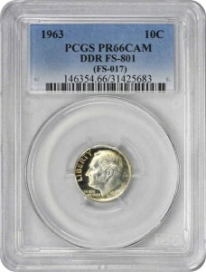 1963�N ���[�Y�x���g �V���o�[�_�C�� DDR FS-801 PR66CAM PCGS