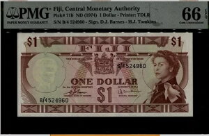 TT PK 71b ND (1974) tBW[ 1h NC[GUxX2 PMG 66 EPQ GEM 