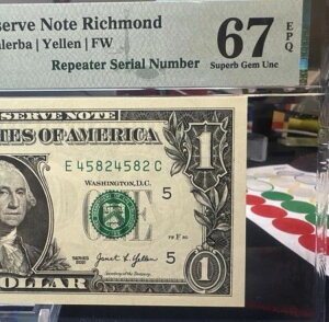 ?? 2021 $1 FRN ~ t@V[VAԍ (b`h) PMG 67 EPQ - NAbhs[^[ -