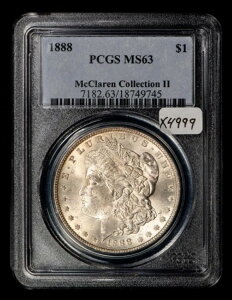 1888N 1h K - }N[ERNV II - PCGS MS 63 - SKU-X4999