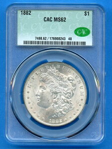 1882 P CACG MS62 �����K����� 1�h�� �č������ǃR�C�� 1882-P MS-62 CAC
