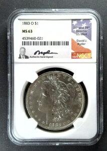 1883-O �����K����� - NGC MS63 - �č������ǒ��f�r�b�h�E���C�_�[�̏�������