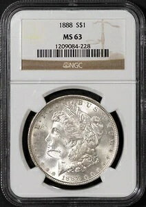 1888N 1h K MS 63 NGC # 1209084-228 + {[iX