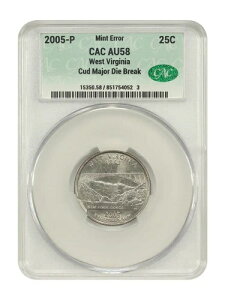 ~gG[: 2005-P 25C EFXgo[WjA CACG AU58 (Cud Major Die Break)