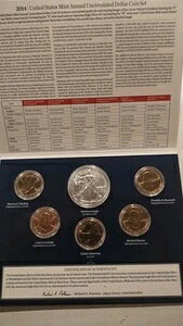 2014年米国未流通ドル硬貨セット