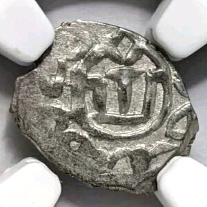 Dawlat Giray I MONGOLIA NGC MS-61 Giray Khans 1550 AD �V���o�[ Akce �N���~�A �e�C�^�[�Y