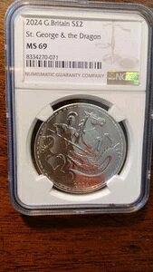 2024�N �C�M���X 1�I���X ��� 2�|���h ���W���[�W�ƃh���S�� NGC MS69