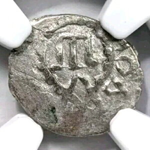 Dawlat Giray I MONGOLIA NGC MS-61 Giray Khans 1550 AD �V���o�[ Akce �N���~�A �e�C�^�[�Y