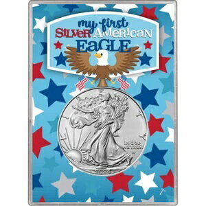 2024�N�č��V���o�[�C�[�O���uMy First Silver American Eagle�v�M�t�g�z���_�[ - Gem Bri