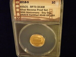 2018-S �y�j�[ ���o�[�X�v���[�t 50���N�L�O �f�C���� ANACS RP 70