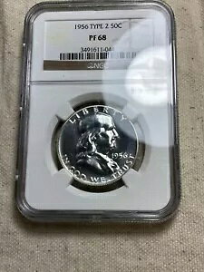 1956N 50C ^Cv2 tN n[t_[ - NGC PF 68 - WFzCg tbV[RC m[X|bg