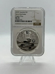 2025�N �I�[�X�g�����A ���i �X�l�[�N W/�h���S�� �v���C�r�[ �V���[�Y III �V���o�[ 1�I���X NGC MS70