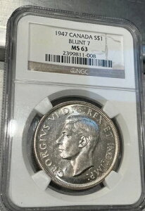 1947N 1h W[W6 Ji_ NGC MS63 ug7 