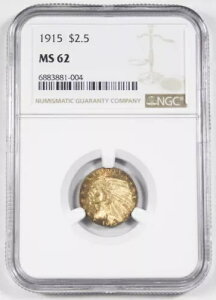 1915N 2.5h (2.5h) CfBAwbhNH[^[C[O NGC MS62 UNC/BU #1