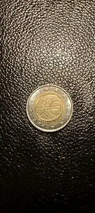 通貨、希少な2ユーロフランス共和国記念硬貨、UEM 1999-2009-