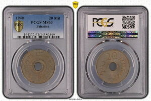 �p���X�`�i�A20�~�� 1940 PCGS MS 63 (PAL.) �Z�~�L�[�f�[�g�A��