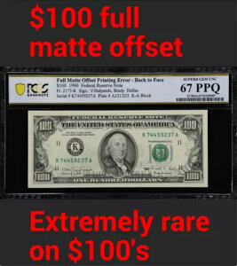 100 �h�� PCGS 67 PPQ �}�b�g �I�t�Z�b�g 100% �t�� EX ���A 100 �h���Ń��j�[�N?