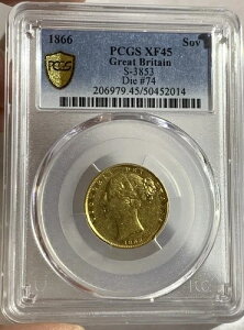 1866N CMX 1\u PCGS XF45